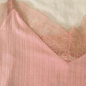 Lace spaghetti strap